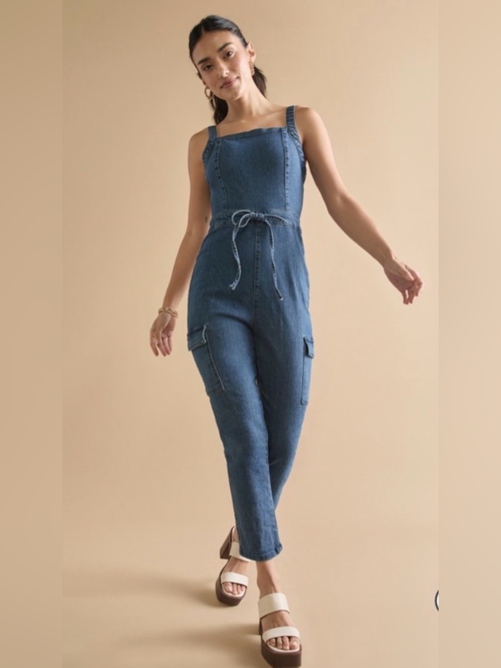 Stretch Denim Cargo Jumper